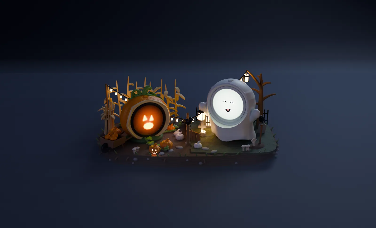 Talking Duo: Jack and Boo on their shared diorama