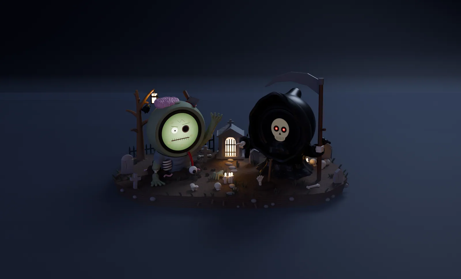 Graveyard Shift: the shared diorama