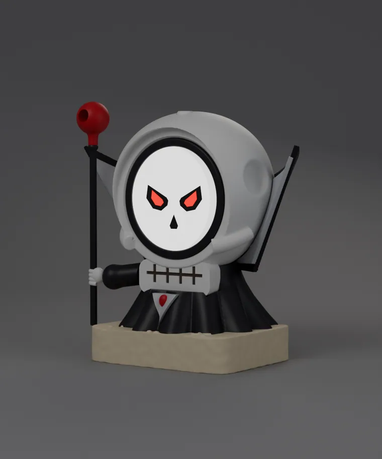FrightMaps Skull from three-quarters