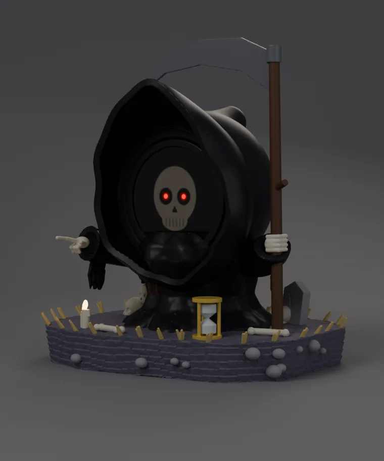 Reaper from three-quarters